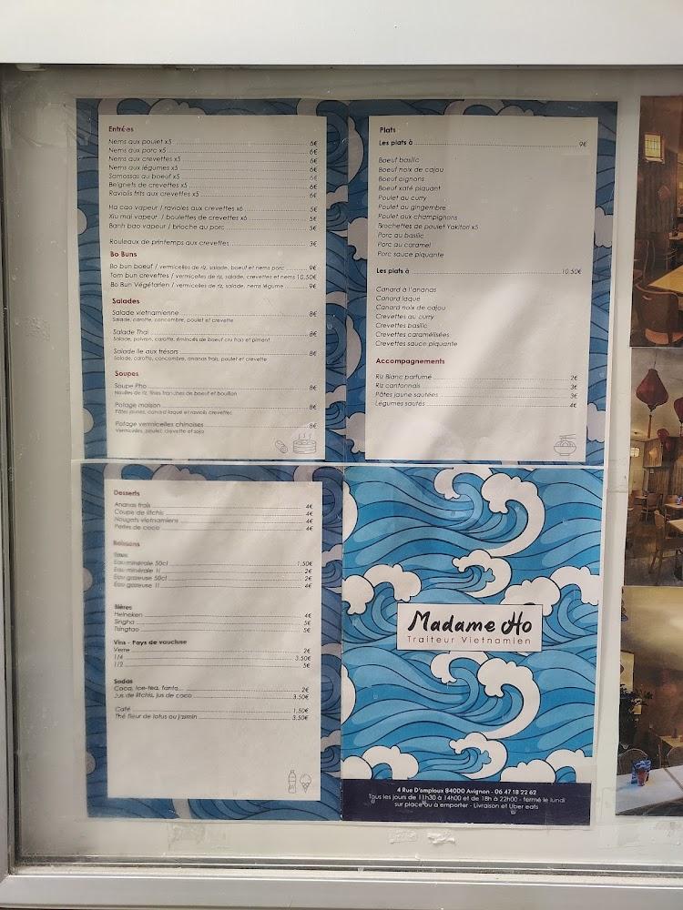 Madame Ho - Menu Image 1